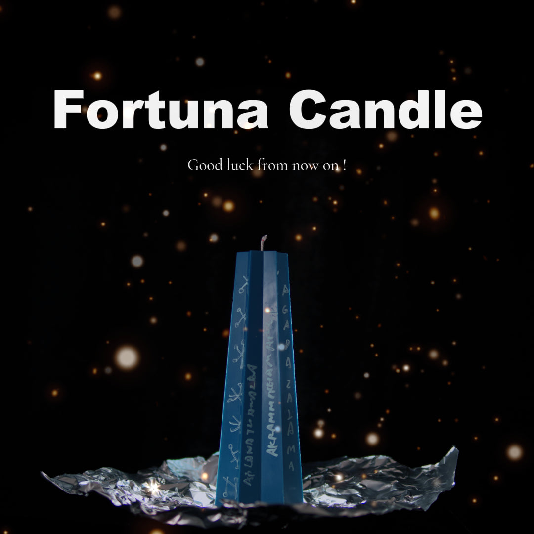 Fortuna Candle Six-Pointed Star Candle Deep Blue